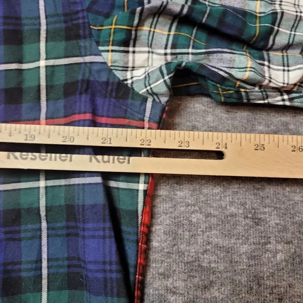 Polo Ralph Lauren Mens Size Medium Plaid Flannel patchwork shirt